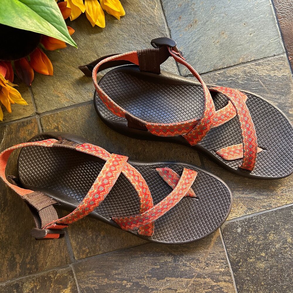 Chaco Women’s Z2 Yampa Aztec Print Hiking Sport Sandal - Picture 3 of 11